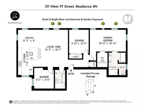 311 W 97th St #5N, New York, NY 10025