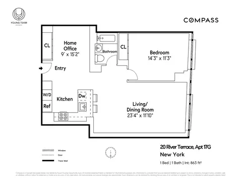 20 River Ter #17G, New York, NY 10282