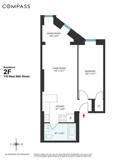 119 W 80th St #2F, New York, NY 10024