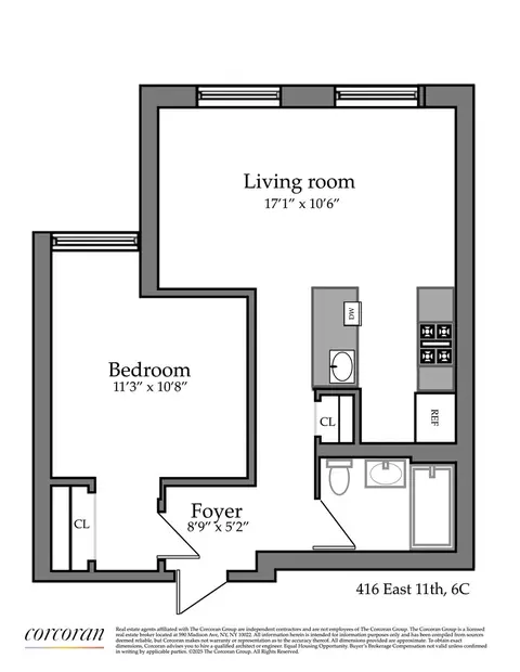 416 E 11th St #6C, New York, NY 10009