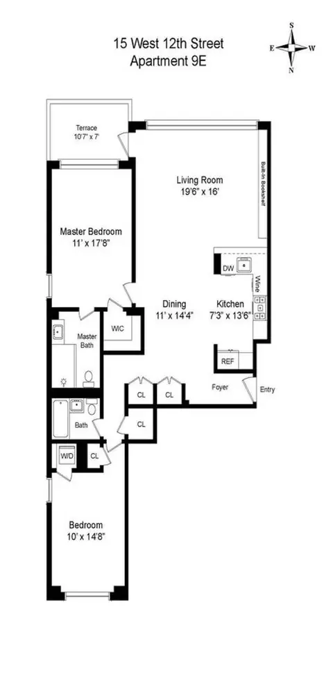 15 W 12th St #9-E, New York, NY 10011
