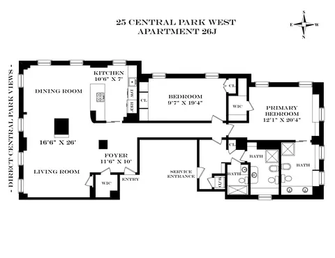 25 Central Park W #26J, New York, NY 10023