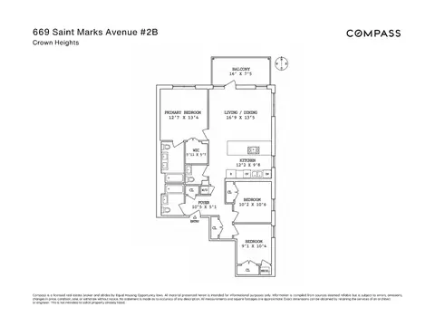 669 St Marks Ave #2B, Brooklyn, NY 11216
