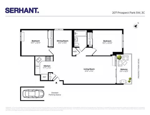 207 Prospect Park SW #3C, Brooklyn, NY 11218