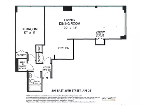 301 E 45th St #3B, New York, NY 10017