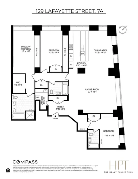 129 Lafayette St #7A, New York, NY 10013