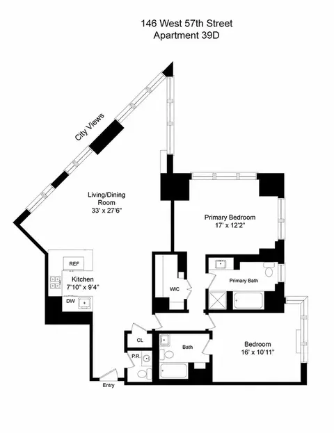 146 W 57th St #39D, New York, NY 10019