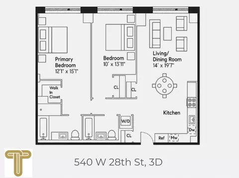 540 W 28th St #3D, New York, NY 10001