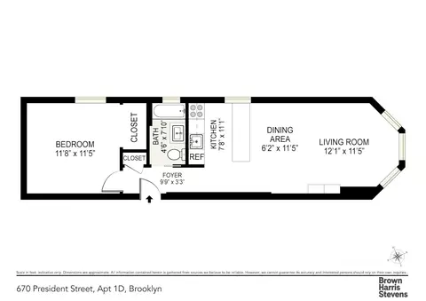 670 President St #1D, Brooklyn, NY 11215