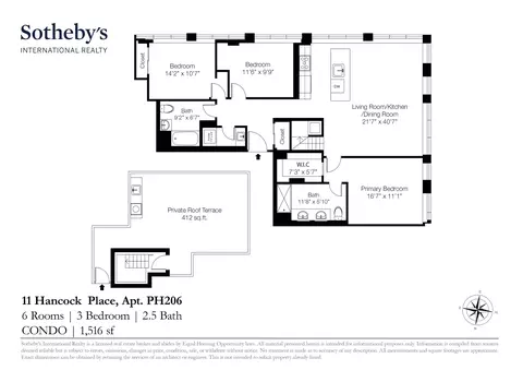 11 Hancock Pl #PH206, New York, NY 10027