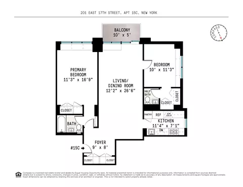 201 E 17th St #15C, New York, NY 10003