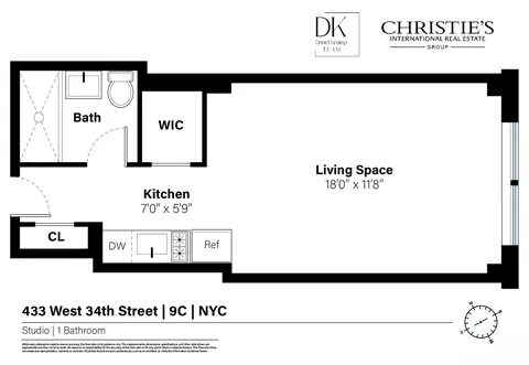 433 W 34th St #9C, New York, NY 10001