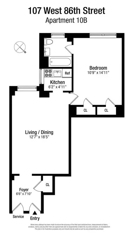 107 W 86th St #10B, New York, NY 10024