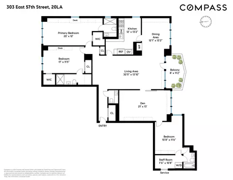 303 E 57th St #20LA, New York, NY 10022