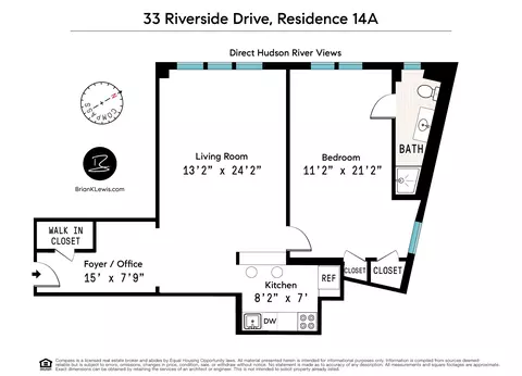 33 Riverside Dr #14A, New York, NY 10023