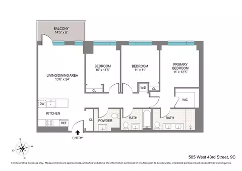505 W 43rd St #9C, New York, NY 10036