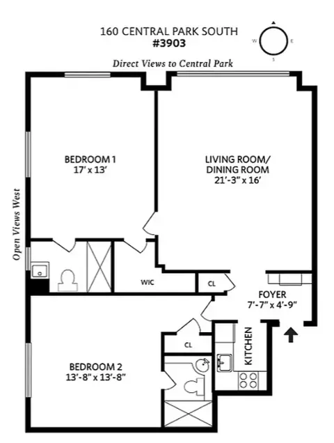 160 Central Park S #3903, New York, NY 10019