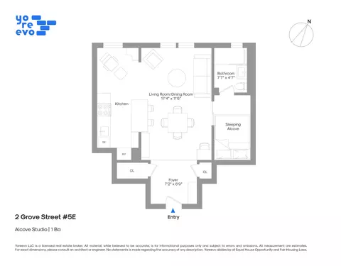 2 Grove St #5E, New York, NY 10014