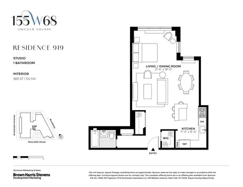 155 W 68th St #919, New York, NY 10023
