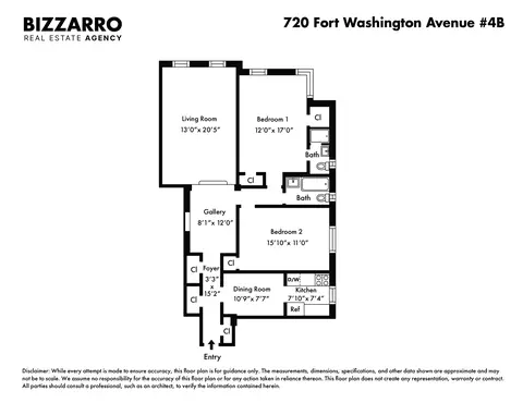 720 Fort Washington Ave #4B, New York, NY 10040