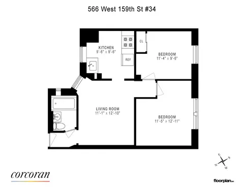 566 W 159th St #34, New York, NY 10032