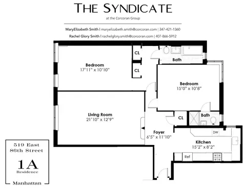 519 E 86th St #1A, New York, NY 10128