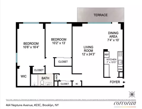 464 Neptune Ave #23C, Brooklyn, NY 11224
