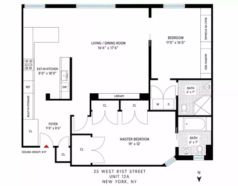 35 W 81st St #12A, New York, NY 10024
