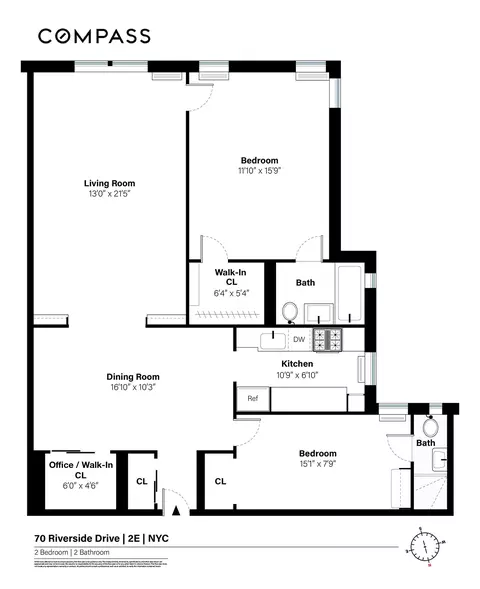 70 Riverside Dr #2E, New York, NY 10024