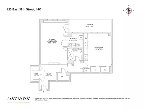123 E 37th St #14C, New York, NY 10016