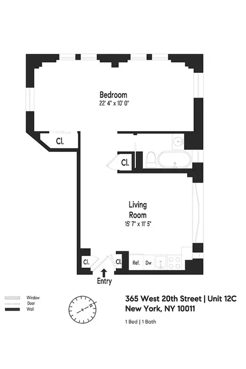 365 W 20th St #12C, New York, NY 10011
