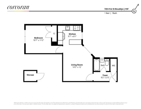 728 41st St #3F, Brooklyn, NY 11232