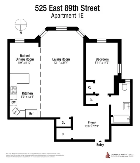 525 E 89th St #1E, New York, NY 10128