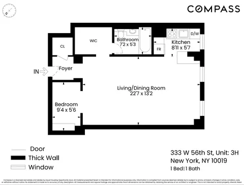 333 W 56th St #3H, New York, NY 10019