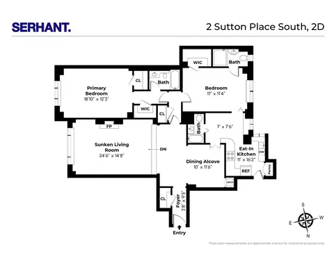 2 Sutton Pl S #2D, New York, NY 10022