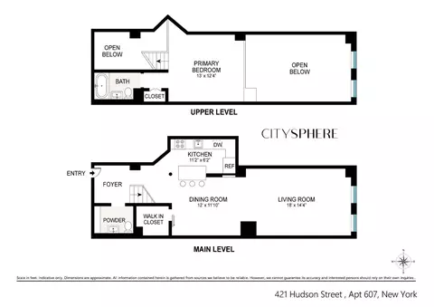 421 Hudson St #607, New York, NY 10014
