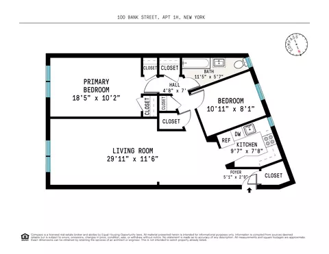 100 Bank St #1H, New York, NY 10014