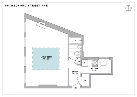 104 Bedford St #PHE, New York, NY 10014