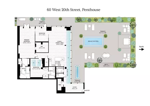 60 W 20th St #PHA, New York, NY 10011