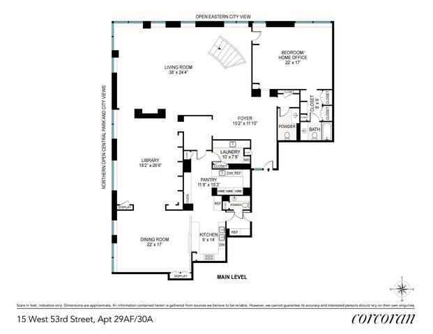 15 W 53rd St #29AF/30A, New York, NY 10019