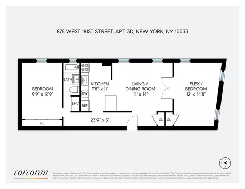 875 W 181st St #3D, New York, NY 10033