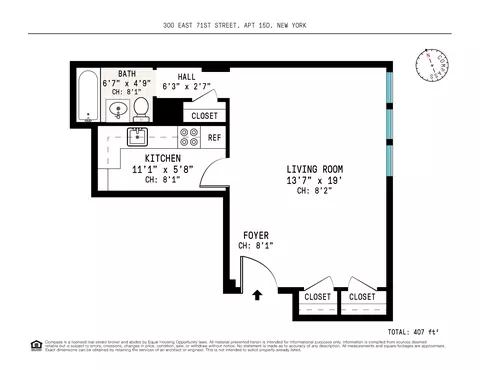 300 E 71st St #15D, New York, NY 10021