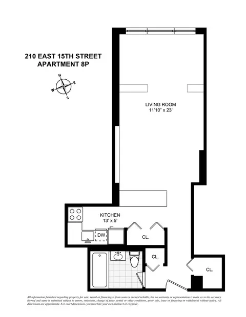 210 E 15th St #8P, New York, NY 10003