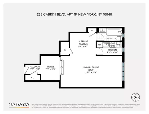 255 Cabrini Blvd #1F, New York City, NY 10040