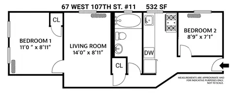 67 W 107th St #11, New York, NY 10025