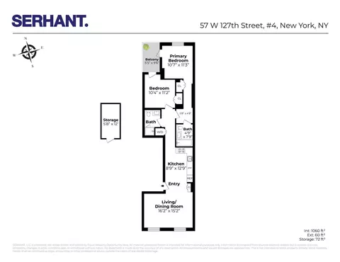 57 W 127th St #4, New York, NY 10027