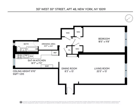 357 W 55th St #4B, New York, NY 10019