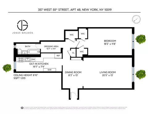 357 W 55th St #4B, New York, NY 10019
