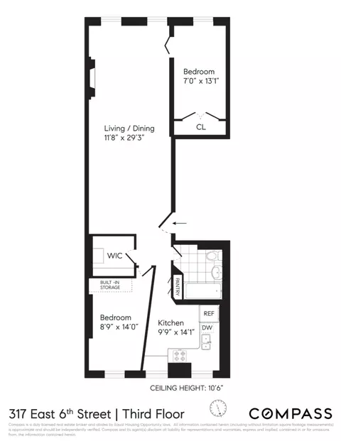 317 E 6th St #3, New York, NY 10003