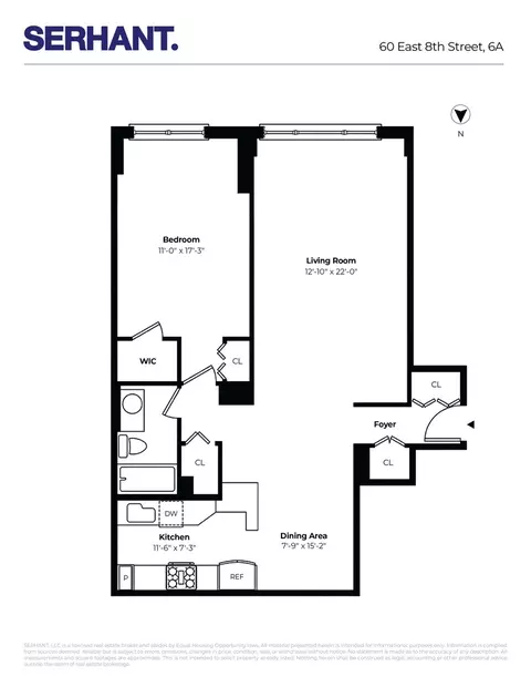 60 E 8th St #6A, New York, NY 10003